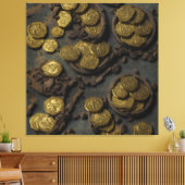 Coins of Treasure Island Leinwanddruck (Insitu (Wohnzimmer))