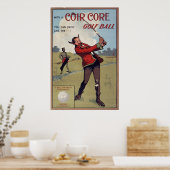 Coir core golf ball, 1907 poster (Küche)