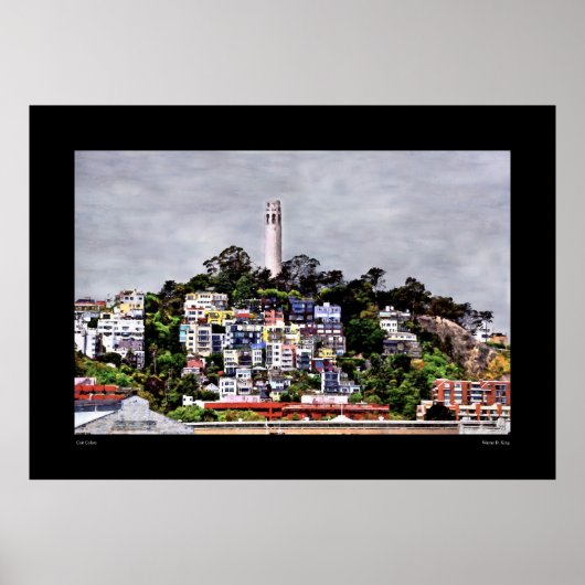 Coit Tower Colors Poster (Vorne)
