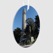 Coit Tower & Columbus Statue #1 Ornament (Vorderseite)