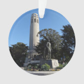Coit Tower & Columbus Statue #1 Ornament (Vorderseite)