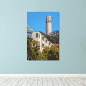 Coit Tower Leinwanddruck (Insitu (Holzboden))