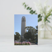 Coit Tower on Telegraph Hill in San Francisco Postkarte (Stehend Vorderseite)