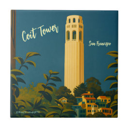 Coit Tower on Telegraph Hill, San Francisco Travel Fliese
