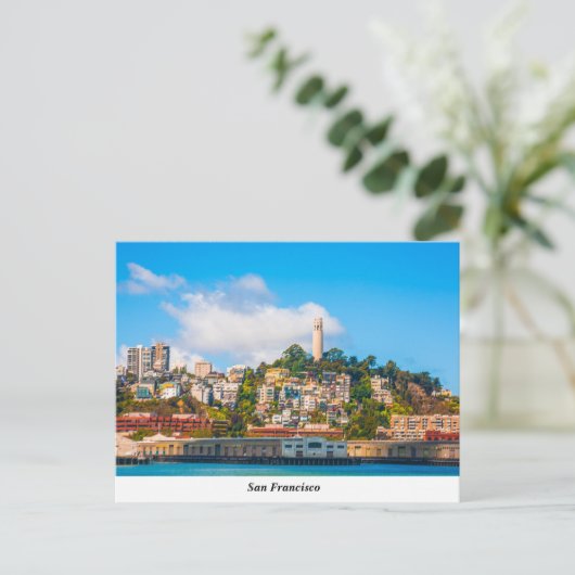 Coit Tower Postcard Postkarte (Stehend Vorderseite)