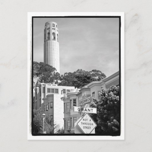 Coit Tower Postcard Postkarte (Vorderseite)
