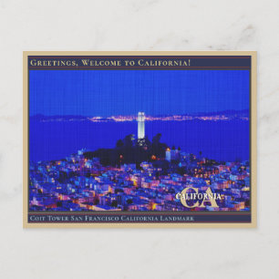 Coit Tower San Francisco Kalifornien Wahrzeichen Postkarte