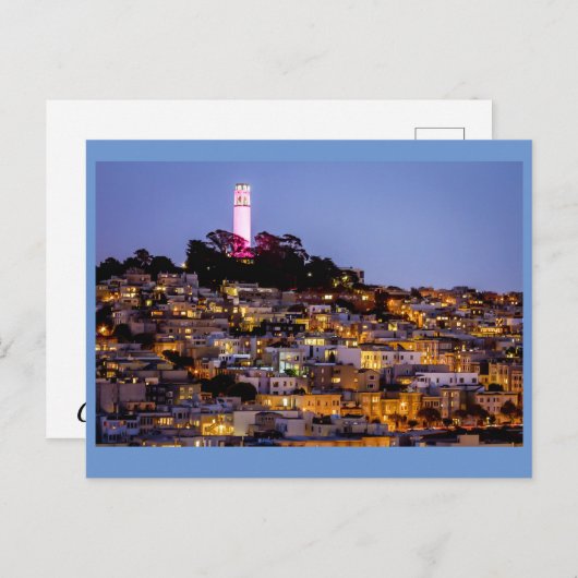 Coit Tower San Francisco Postkarte (Vorne/Hinten)