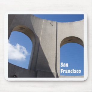 Coit Tower Schließen Landschaftliches Vista-Design Mousepad