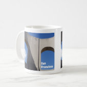 Coit Tower Up Nahen Landschaftlich Vista Tourist Kaffeetasse (Vorderseite Links)