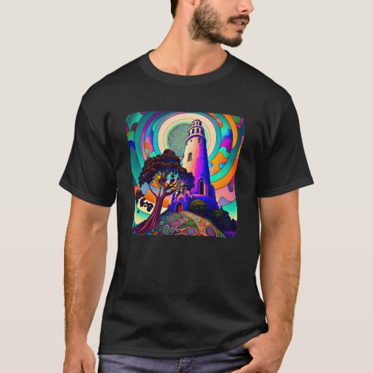 Coit Tower v1 (ohne Text) T-Shirt (Vorderseite)