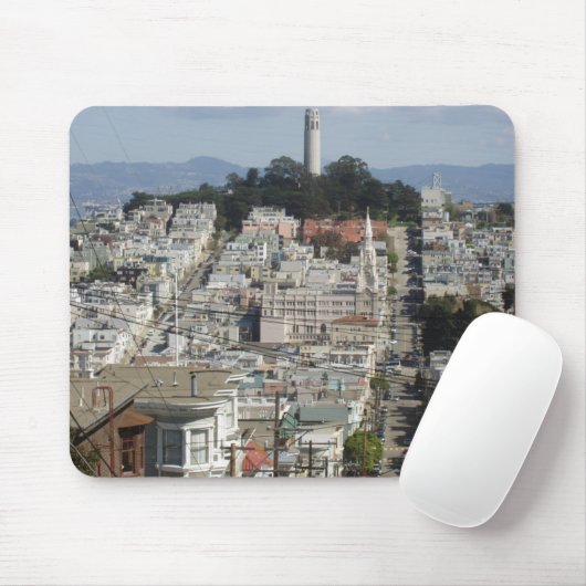 Coit Turm-landschaftliches Bild Mousepad (Mit Mouse)
