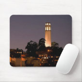 Coit Turm nachts Mousepad (Mit Mouse)