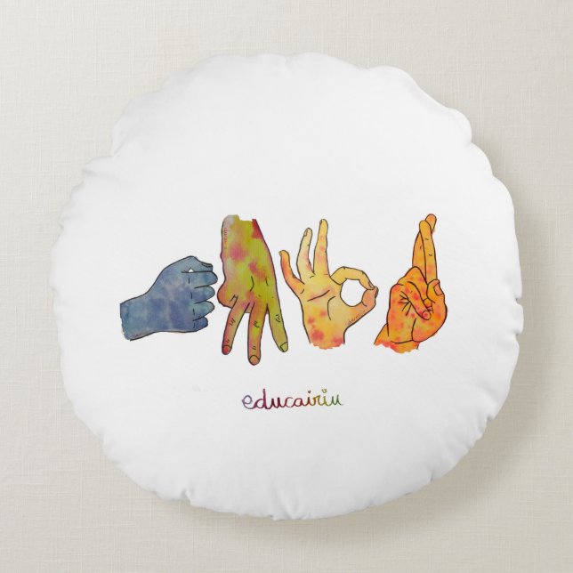 COJÍN AMOR RUNDES KISSEN (Vorderseite)