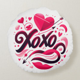 Cojin de amor XOXO Rundes Kissen