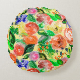 Cojin de flores rundes kissen