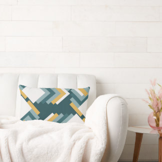 Cojín de moda en tonos verdes y mostaza lendenkissen