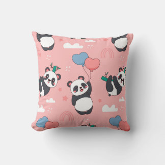 Cojín decorativo con pandas kissen
