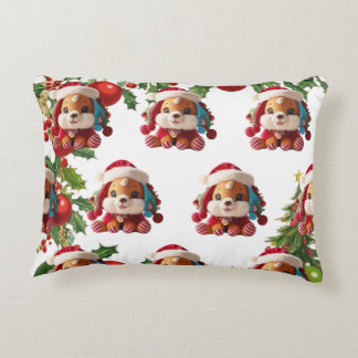 Cojin decorativo con peluche de navidad dekokissen