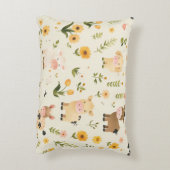Cojín infantil de granja con animalitos y flores dekokissen (Rückseite(Vertikal))