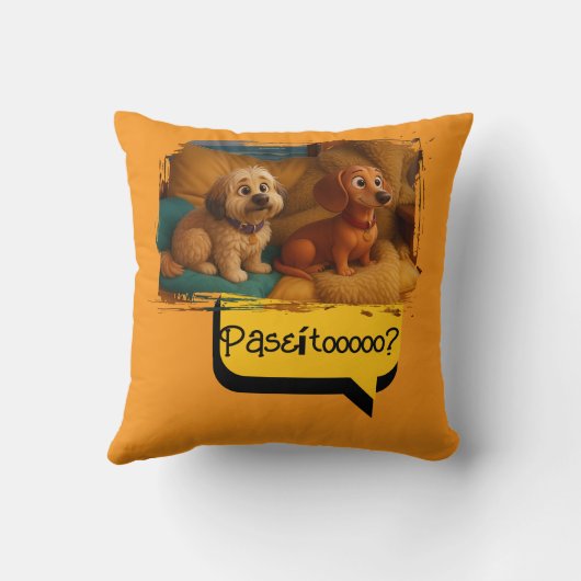 Cojín Perritas Hermanas Aventureras Kissen (Rückseite)