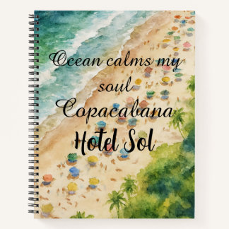 Cojín Playero Personalizable Copacabana Hotel Sol Notizblock