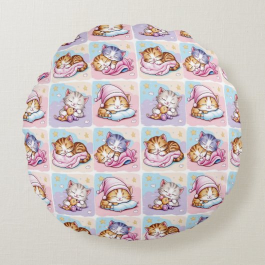 Cojín redondo - Gatito de Sueños Rundes Kissen (Vorderseite)
