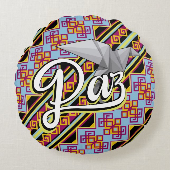 Cojín Redondo Paz Rundes Kissen (Vorderseite)