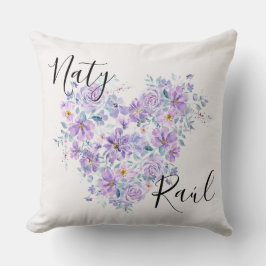 Cojines Personalizados para Parejas en Tonos Lila Kissen