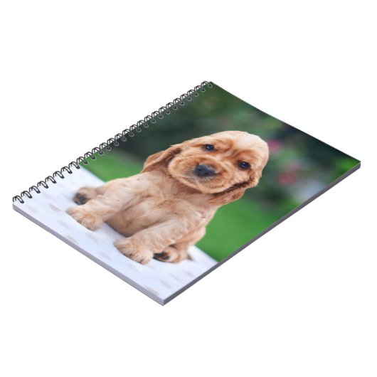 Coker Spaniel-Welpe Notizblock (Linke Seite)