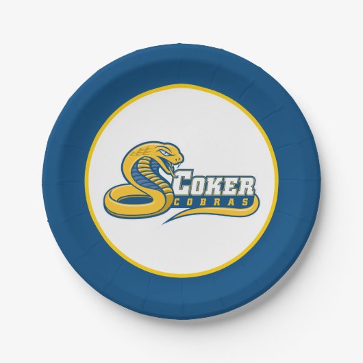 Coker University Cobras-Logo Pappteller (Vorderseite)