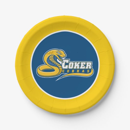 Coker University Cobras-Logo Pappteller (Vorderseite)