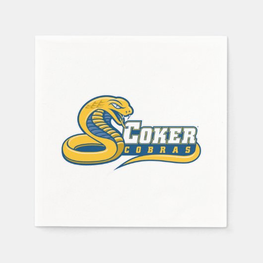 Coker University Cobras-Logo Serviette (Vorderseite)