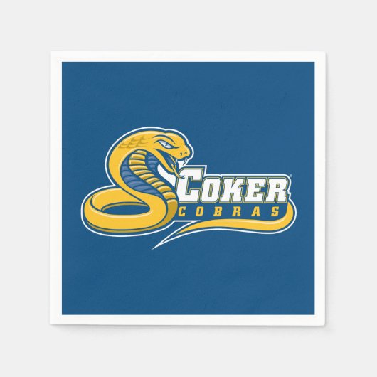 Coker University Cobras-Logo Serviette (Vorderseite)