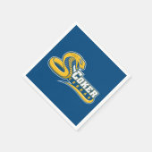 Coker University Cobras-Logo Serviette (Ecke)