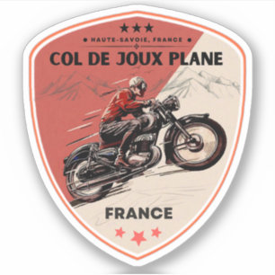 Col de Joux Flugzeug - Franz. Aufkleber