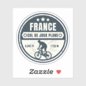 Col de Joux Flugzeug Französisch Alpes Fahrradtour Aufkleber (Blatt)