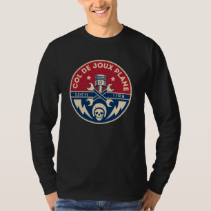 Col de Joux Flugzeug Französisch Alpes Fahrradtour T-Shirt