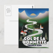 Col de la Bonette, france Postkarte (Vorne/Hinten)