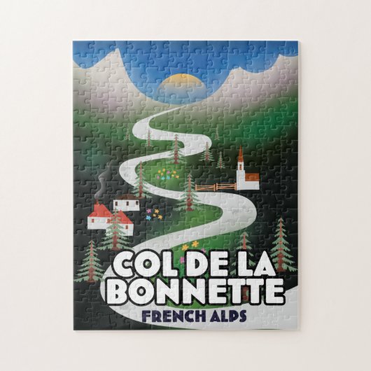 Col de la Bonette, france Puzzle (Vertikal)