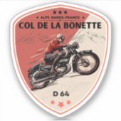 Col de la Bonette - Franz. Aufkleber (Vorderseite)