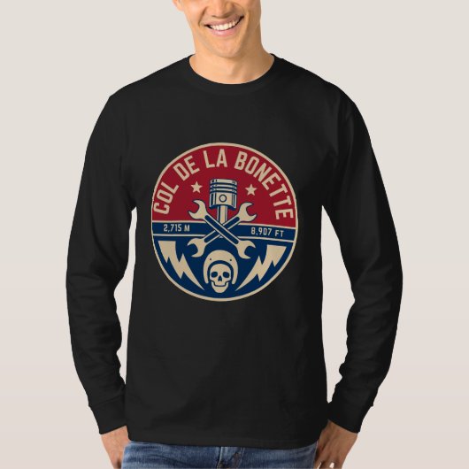 Col de la Bonette - Franz. T-Shirt (Vorderseite)