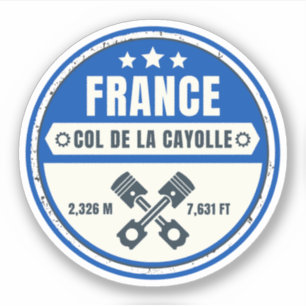 Col de la Cayolle - Franz. Aufkleber