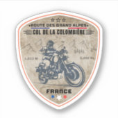 Col de la colombiere, franz. Alpen Aufkleber (Vorderseite)