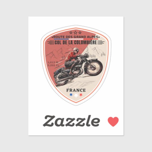 col de la colombiere,franz. alpines aufkleber (Blatt)