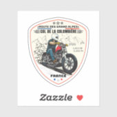 col de la colombiere,franz. alpines aufkleber (Blatt)