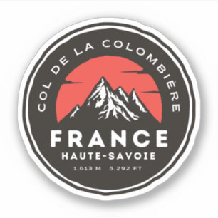 Col de la Colombière, Französische Alpen Aufkleber