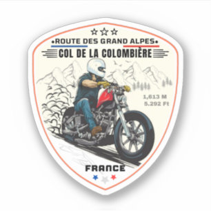 Col de la Colombière, Französische Alpen Aufkleber