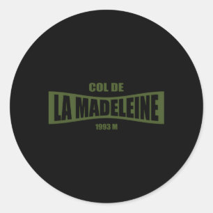 Col De La Madeleine Radtour Bike Runder Aufkleber