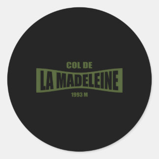 Col De La Madeleine Radtour Bike Runder Aufkleber